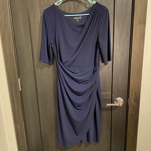 Connected Apparel Navy Dress